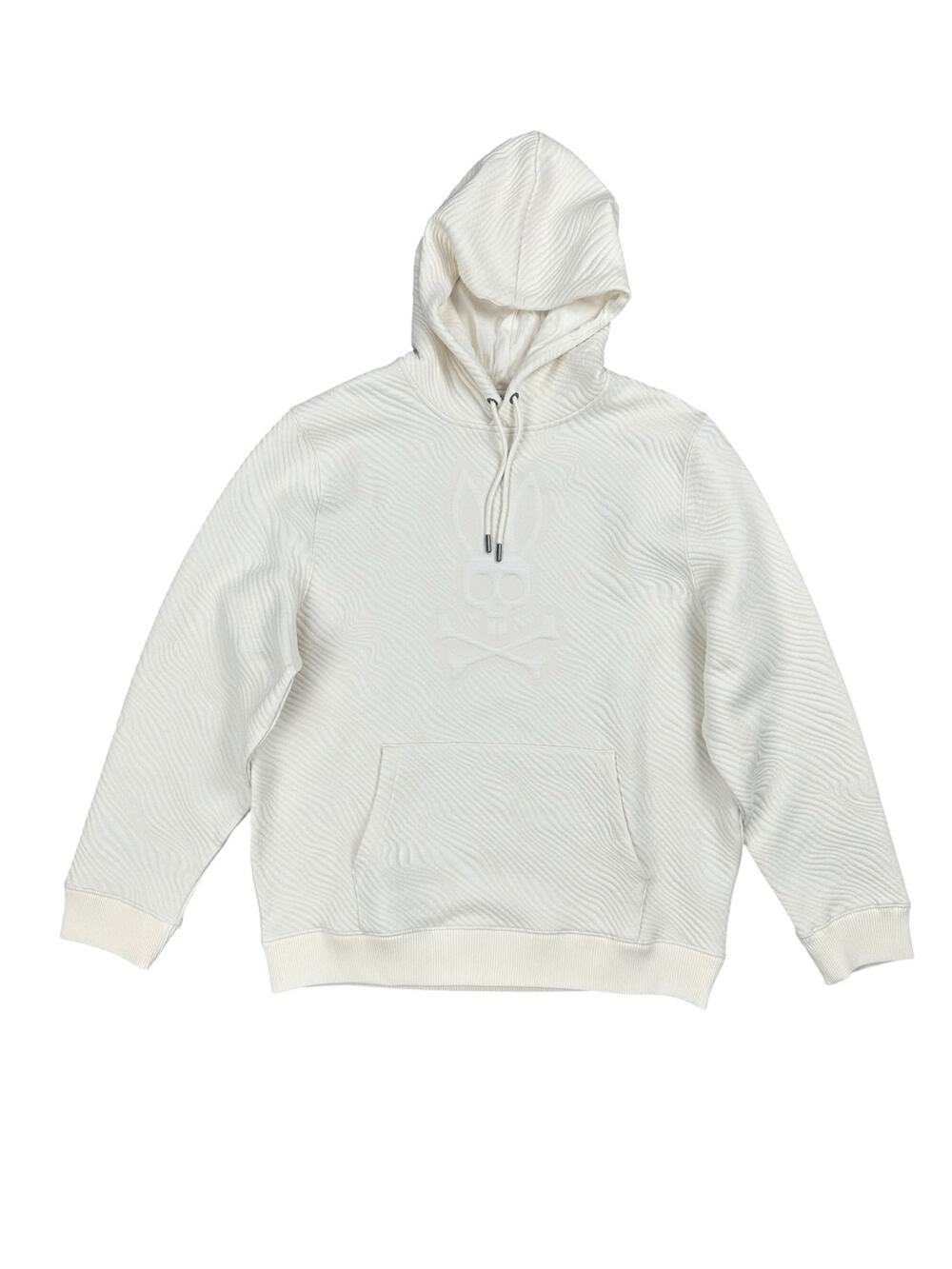 Psycho Bunny Kendrick Double Knit Jacquard Textured Hoodie Pristine NWOT — XL